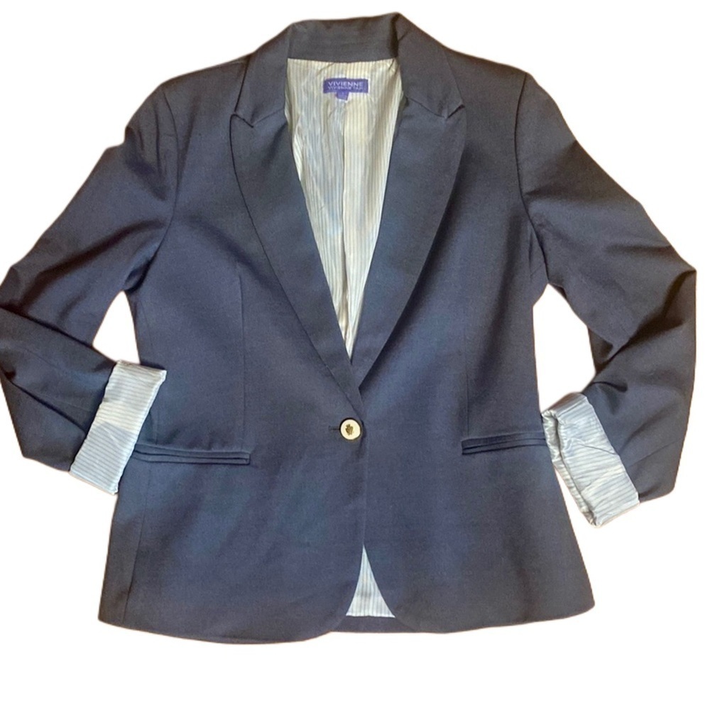 Vivienne Tam Blazer Gray Jacket Size L